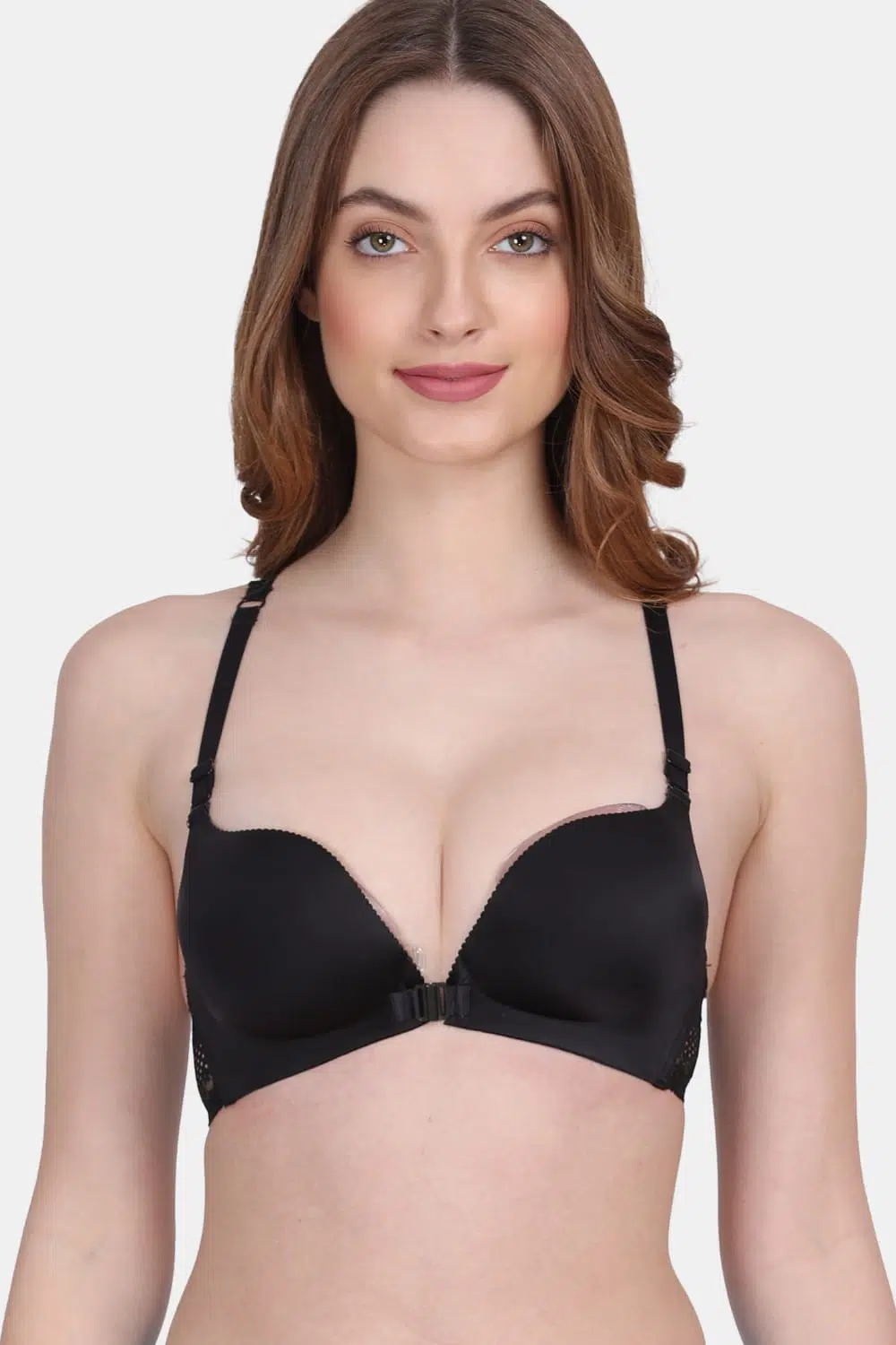 Amour Secret Women's Lightly Padded Demi Cup Underwired Push up T-Shirt Bra  Brown PD301 – Amour Trends