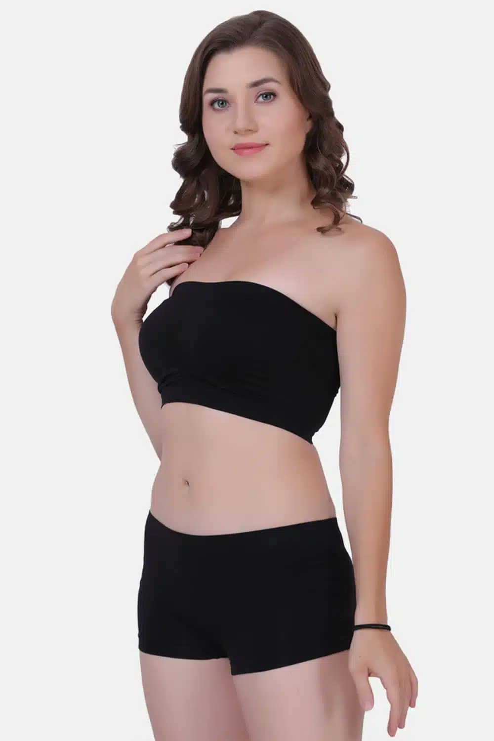 Buy Amour Secret Padded Non Wired Full Coverage Tube Bra - Black at Rs.753  online